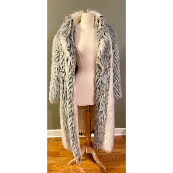 Vintage Donnybrook Faux Fur Full Length Coat - Picture 2 of 8